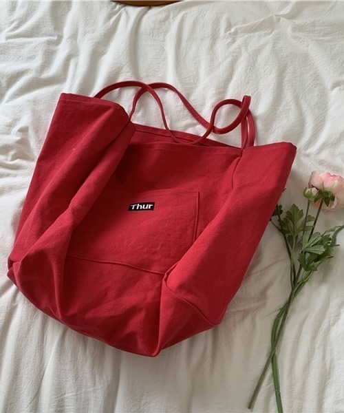 NANEA（ナネア）の「カラートートバッグ（トートバッグ・レディース・レッド/グリーン/イエロー/オレンジ/ホワイト・フリー）」の20枚目の写真