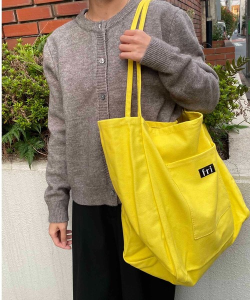 NANEA（ナネア）の「カラートートバッグ（トートバッグ・レディース・レッド/グリーン/イエロー/オレンジ/ホワイト・フリー）」の6枚目の写真