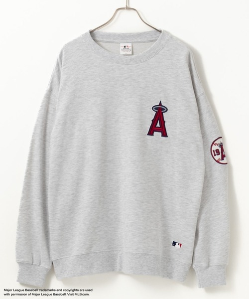 MLB(メジャーリーグベースボール)の「MLB オーバーサイズクルーネックスウェット(スウェット・メンズ・グレー/オートミール/ブラウン/ネイビー/ブラック・L/XL/M)」の22枚目の写真