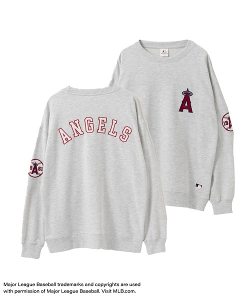 MLB(メジャーリーグベースボール)の「MLB オーバーサイズクルーネックスウェット(スウェット・メンズ・グレー/オートミール/ブラウン/ネイビー/ブラック・L/XL/M)」の8枚目の写真