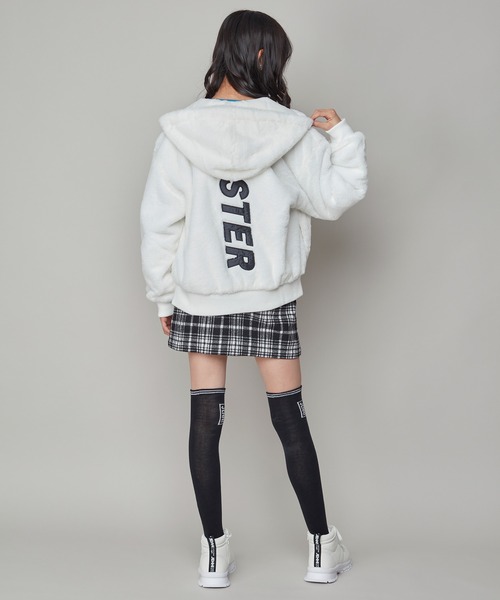 SISTER JENNI(SISTER JENNI)の「フェイクファータテロゴZIPパーカー(その他アウター・キッズ・ブラック/オフホワイト・130cm/140cm/160cm/150cm)」の4枚目の写真