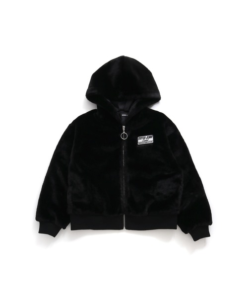 SISTER JENNI(SISTER JENNI)の「フェイクファータテロゴZIPパーカー(その他アウター・キッズ・ブラック/オフホワイト・130cm/140cm/160cm/150cm)」の17枚目の写真