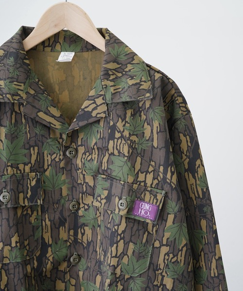 GUNG HO（ガンホー）の「【GUNG HO ガンホー】 4 POCKET SHIRTS JACKET MADE IN USA　ファティーグジャケット（ミリタリージャケット・メンズ・カモフラージュ・LARGE/X-LARGE/MEDIUM）」の7枚目の写真