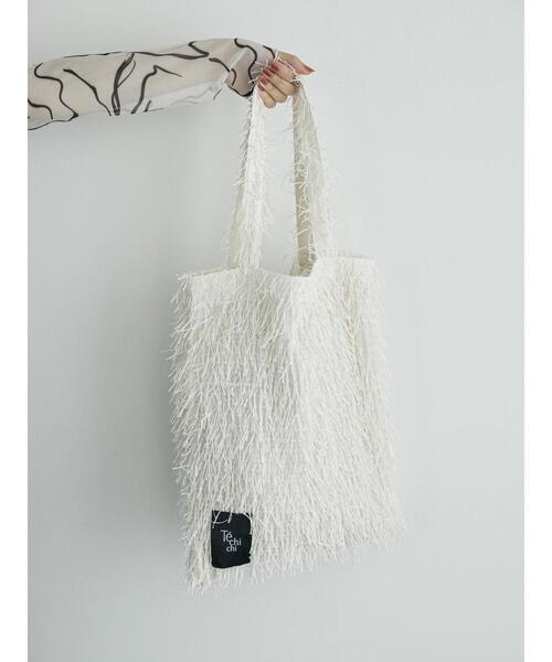 Te chichi(テチチ)の「ファブリックトートバッグ(ハンドバッグ・レディース・ベージュ/グレー/オフホワイト・F)」の2枚目の写真