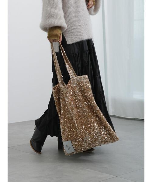 Te chichi(テチチ)の「ファブリックトートバッグ(ハンドバッグ・レディース・ベージュ/グレー/オフホワイト・F)」の8枚目の写真