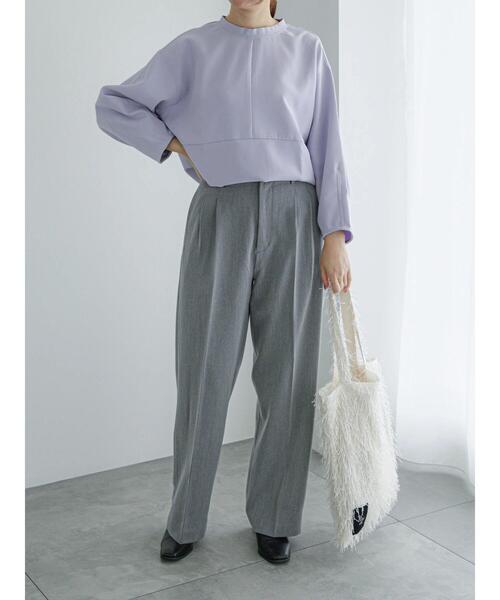 Te chichi(テチチ)の「ファブリックトートバッグ(ハンドバッグ・レディース・ベージュ/グレー/オフホワイト・F)」の9枚目の写真