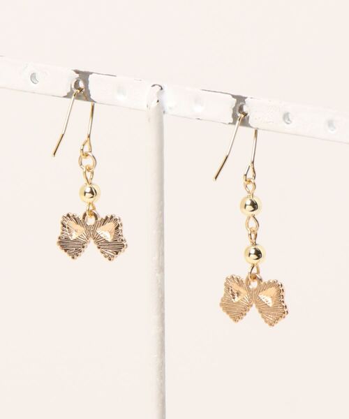 tone(トーン)の「【MUURABBTI】プチリボンピアス(MA)(ピアス(両耳用)・レディース・ブラック/ピンク・FREE)」の8枚目の写真
