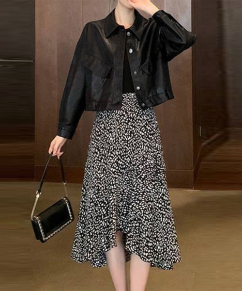 Miniministore（ミニミニストア）の「ライダースジャケット レディース革ジャン（ライダースジャケット・レディース・ブラック/ブラウン・L）」の4枚目の写真