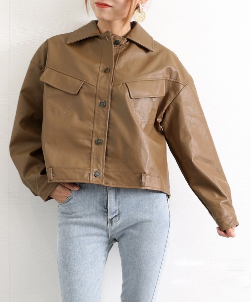 Miniministore（ミニミニストア）の「ライダースジャケット レディース革ジャン（ライダースジャケット・レディース・ブラック/ブラウン・L）」の9枚目の写真