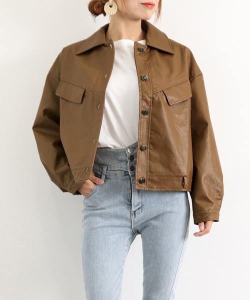 Miniministore（ミニミニストア）の「ライダースジャケット レディース革ジャン（ライダースジャケット・レディース・ブラック/ブラウン・L）」の10枚目の写真