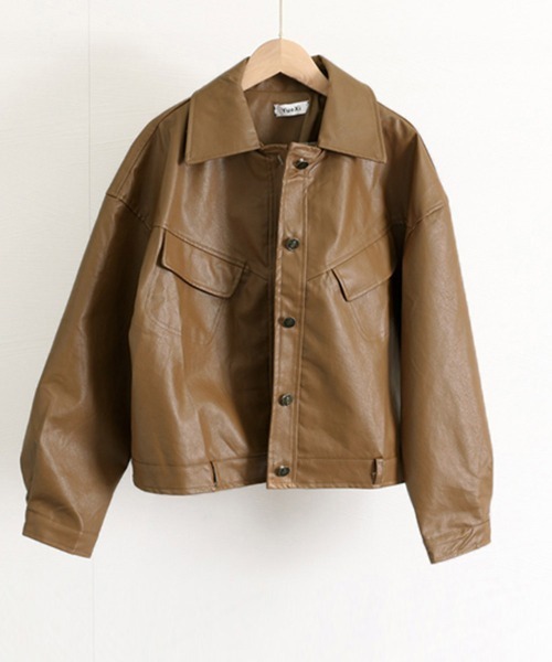 Miniministore（ミニミニストア）の「ライダースジャケット レディース革ジャン（ライダースジャケット・レディース・ブラック/ブラウン・L）」の13枚目の写真