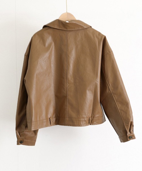 Miniministore（ミニミニストア）の「ライダースジャケット レディース革ジャン（ライダースジャケット・レディース・ブラック/ブラウン・L）」の14枚目の写真