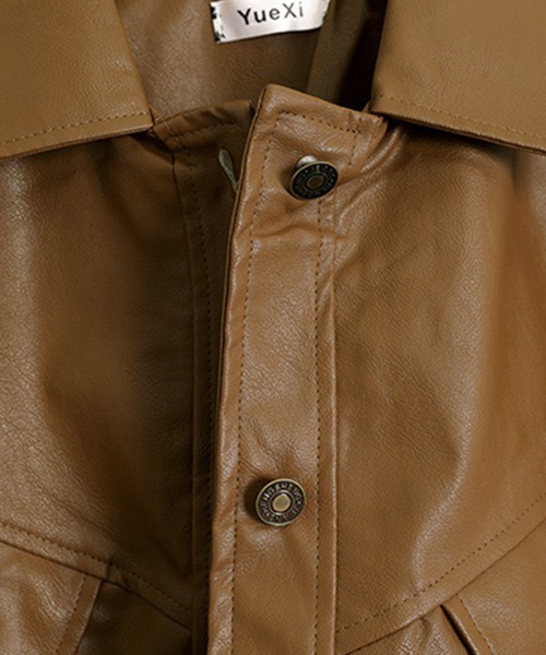 Miniministore（ミニミニストア）の「ライダースジャケット レディース革ジャン（ライダースジャケット・レディース・ブラック/ブラウン・L）」の16枚目の写真