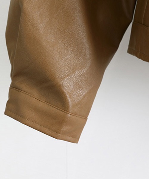 Miniministore（ミニミニストア）の「ライダースジャケット レディース革ジャン（ライダースジャケット・レディース・ブラック/ブラウン・L）」の18枚目の写真