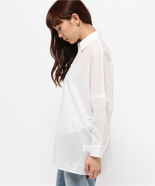 earth music&ecology（アースミュージックアンドエコロジー）の「ビッグシャツ（シャツ/ブラウス・レディース・オフホワイト・FREE）」の5枚目の写真