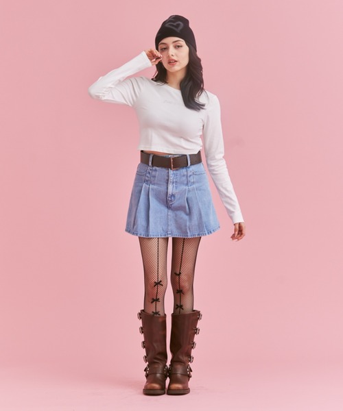just a noon Tシャツ　完売品 JUST A NOON tシャツ メタリックロゴミニT レディース