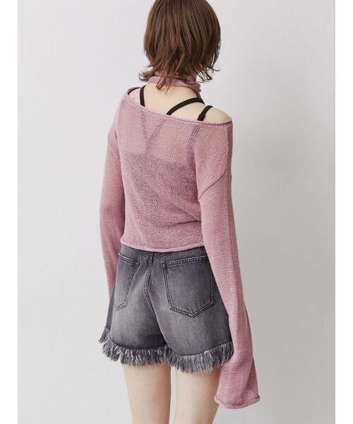 jouetie（ジュエティ）の「ダメージデニムショートパンツ（デニムパンツ・レディース・ブラック/ブルー・SMALL/MEDIUM）」の14枚目の写真