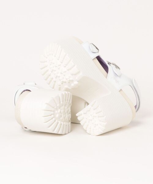 YOSUKE(ヨースケ)の「「YOSUKE/ヨースケ」厚底ベルティッドサンダル(サンダル・レディース・ブラック/アイボリー/レオパード/ホワイト・S/M/L/LL)」の6枚目の写真