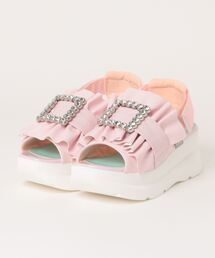 YOSUKE | 「YOSUKE/ヨースケ」厚底バックベルトビジューサンダル(サンダル)