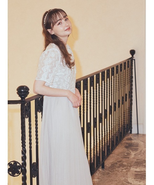 earth music&ecology（アースミュージックアンドエコロジー）の「SET2点　オーガンジー刺繍+プリーツワンピース（ワンピース・レディース・ブラック/ピンク/ベージュ/ミント・FREE）」の9枚目の写真