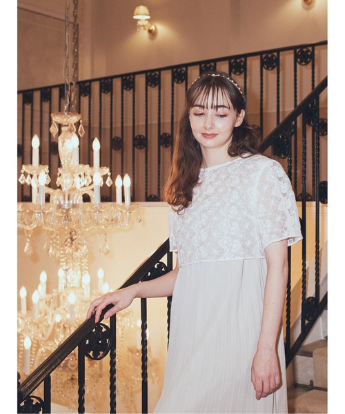 earth music&ecology（アースミュージックアンドエコロジー）の「SET2点　オーガンジー刺繍+プリーツワンピース（ワンピース・レディース・ブラック/ピンク/ベージュ/ミント・FREE）」の11枚目の写真