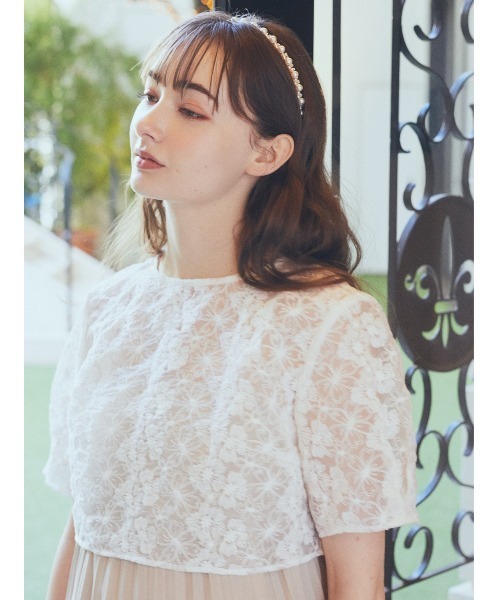 earth music&ecology（アースミュージックアンドエコロジー）の「SET2点　オーガンジー刺繍+プリーツワンピース（ワンピース・レディース・ブラック/ピンク/ベージュ/ミント・FREE）」の13枚目の写真