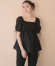 SNIDEL（スナイデル）の「シアーシャーリングブラウス（シャツ