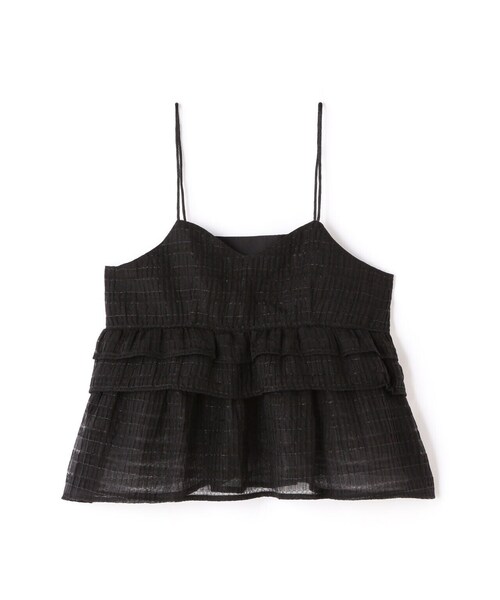 N.(N. Natural Beauty Basic)(エヌエヌナチュラルビューティーベーシック)の「◆シアーペプラムキャミトップ(キャミソール・レディース・ブラック/グレー・MEDIUM)」の22枚目の写真