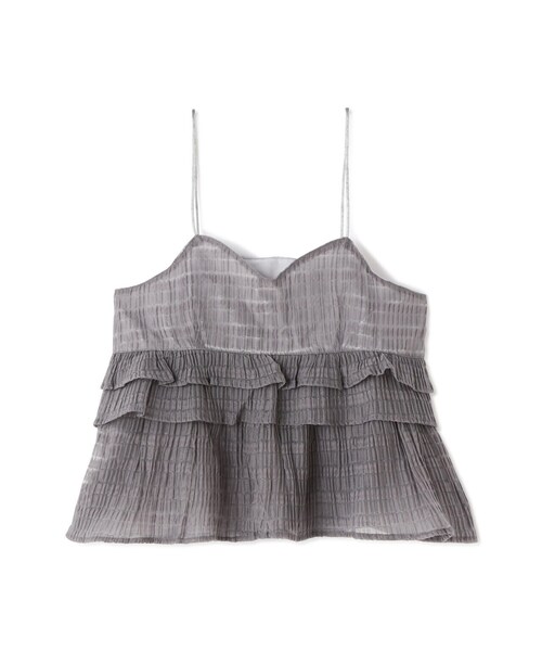 N.(N. Natural Beauty Basic)(エヌエヌナチュラルビューティーベーシック)の「◆シアーペプラムキャミトップ(キャミソール・レディース・ブラック/グレー・MEDIUM)」の16枚目の写真