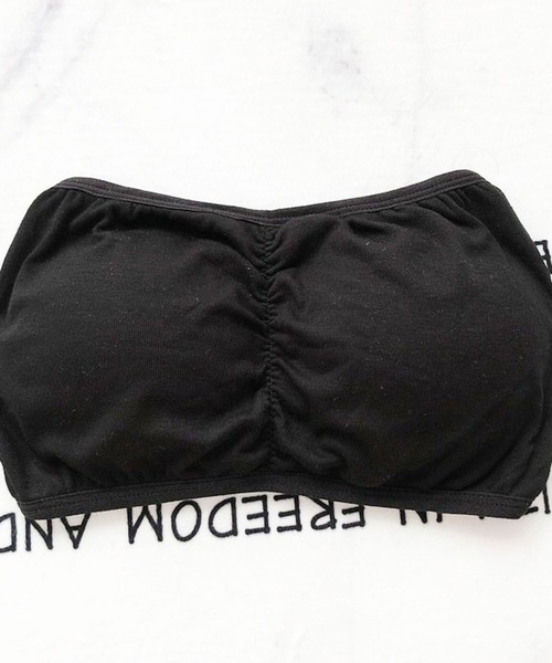 SHEPP（シープ）の「バッククロス チューブトップ/カップ付き ベアトップ（チューブトップ・レディース・ホワイト/ブラック/グレー・FREE）」の10枚目の写真