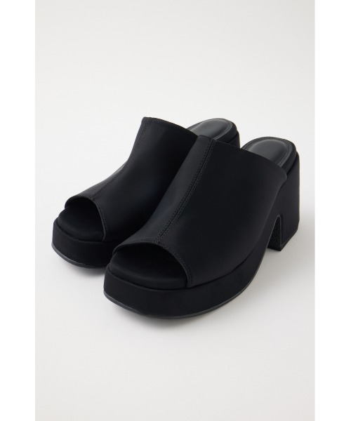 MOUSSY（マウジー）の「PLATFORM ミュール（サンダル・レディース・シルバー/ブラック・SMALL/LARGE/MEDIUM）」の4枚目の写真