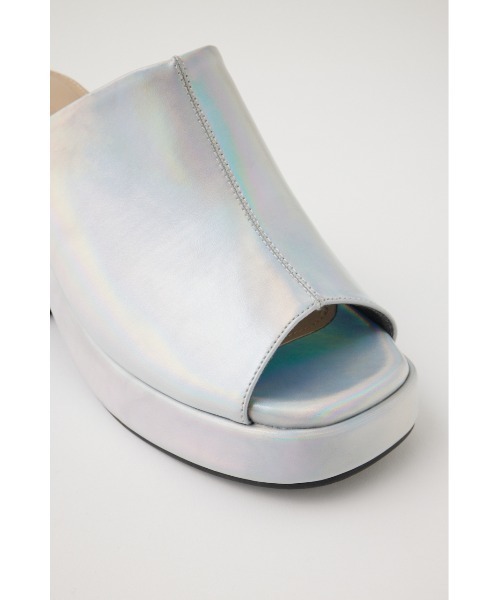 MOUSSY（マウジー）の「PLATFORM ミュール（サンダル・レディース・シルバー/ブラック・SMALL/LARGE/MEDIUM）」の13枚目の写真