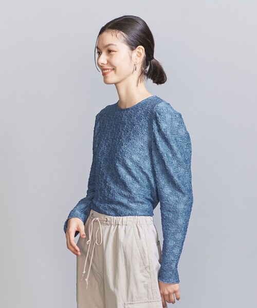 ユナイテッドアローズ　パフスリーブ ホワイトシャツ 半袖　シャツ　美品 ユナイテッドアローズ パフスリーブ ホワイトシャツ 半袖 シャツ