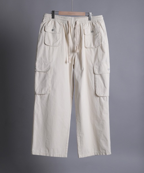 aimoha(アイモハ)の「【aimoha neo】WIDE CARGO POCKET PANTS(その他パンツ・メンズ・ホワイト/ブラック・XX-LARGE/XXX-LARGE/XXXX-LARGE/XXXXX-LARGE)」の1枚目の写真