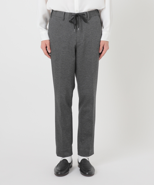 EDIFICE（エディフィス）の「ハウンドトゥース ジャージ  イージー パンツ【セットアップ着用可】（スラックス・メンズ・ブラウン/チャコールグレー・LARGE/MEDIUM/SMALL/X-LARGE）」の11枚目の写真