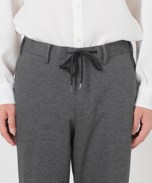 EDIFICE（エディフィス）の「ハウンドトゥース ジャージ  イージー パンツ【セットアップ着用可】（スラックス・メンズ・ブラウン/チャコールグレー・LARGE/MEDIUM/SMALL/X-LARGE）」の16枚目の写真