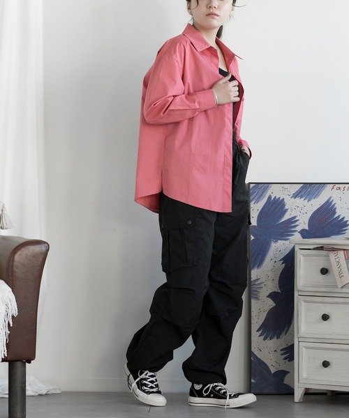 aimoha（アイモハ）の「カップ付きワンショルダーリブキャミソール（キャミソール・レディース・ブラック/チョコ/ホワイト・FREE）」の9枚目の写真