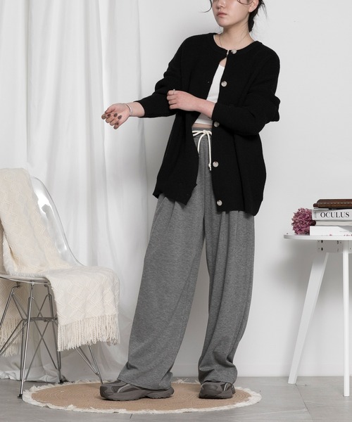 aimoha（アイモハ）の「カップ付きワンショルダーリブキャミソール（キャミソール・レディース・ブラック/チョコ/ホワイト・FREE）」の19枚目の写真