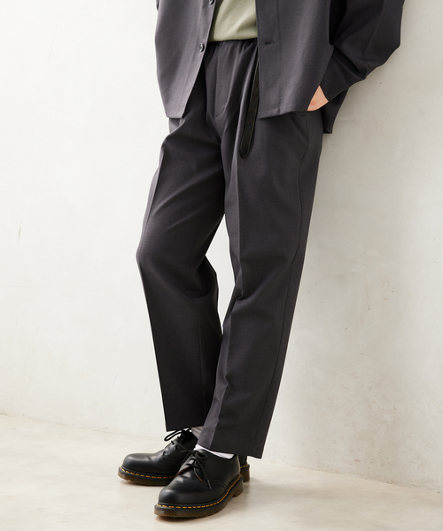 JOURNAL STANDARD relume（ジャーナルスタンダード　レリューム）の「TECH アムンゼン イージースラックス（スラックス・メンズ・ブラック/ブラックミックス/コバルトブルー・SMALL/MEDIUM/LARGE）」の2枚目の写真