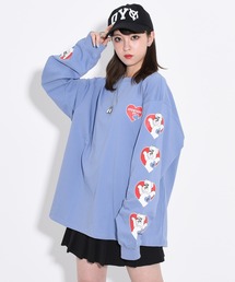 『OY/オーワイ』 HEART ODOLLY LONG SLEEVE/ハートオードリー長袖Tシャツ