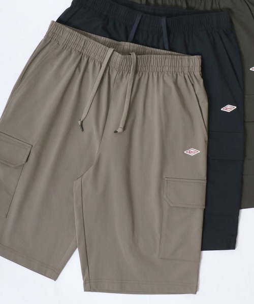 BALL（ボール）の「BALL/ボール CARGO SHORT PANTS/ストレッチ天竺 水陸両用 ミニロゴワッペン ワンポイント刺繍 カーゴ ショーツパンツ/レディース メンズ（カーゴパンツ・メンズ・ブラック/カーキ/ベージュ/ネイビー・M/L/LL）」の3枚目の写真