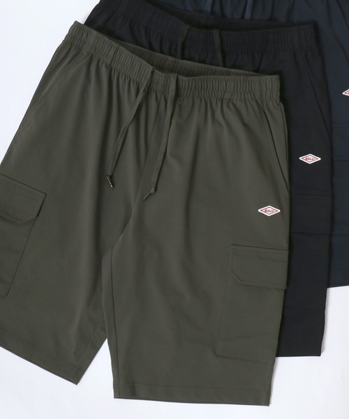 BALL（ボール）の「BALL/ボール CARGO SHORT PANTS/ストレッチ天竺 水陸両用 ミニロゴワッペン ワンポイント刺繍 カーゴ ショーツパンツ/レディース メンズ（カーゴパンツ・メンズ・ブラック/カーキ/ベージュ/ネイビー・M/L/LL）」の4枚目の写真