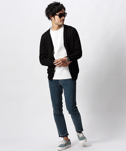 BEAMS（ビームス）の「BIG JOHN / ニードル カットオフ デニムパンツ（デニムパンツ・メンズ・ブラック/ブルー・30inch/32inch/28inch）」の16枚目の写真