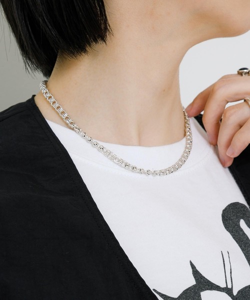 PHILIPPE AUDIBERT（フィリップ オーディベール）の「PHILIPPE AUDIBERT　Lisanne short necklace（ネックレス・レディース・シルバー・-）」の3枚目の写真