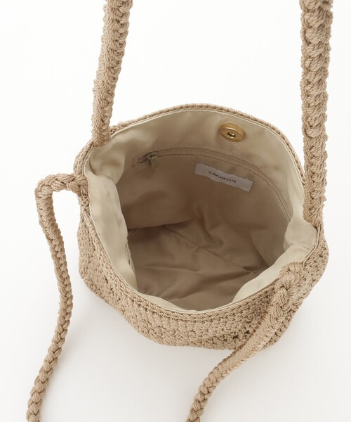 &Bridge(アンドブリッジ)の「cachellier(カシェリエ) 編みショルダーバッグ(BE)(ショルダーバッグ・レディース・ベージュ・99)」の4枚目の写真
