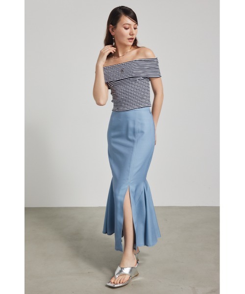rienda(リエンダ)の「Rモチーフプレートカットトップス 夏服 半袖(Tシャツ/カットソー・レディース・ホワイト/ブラック系その他/ブラック/ブルー系その他/ベージュ系その他・FREE)」の17枚目の写真