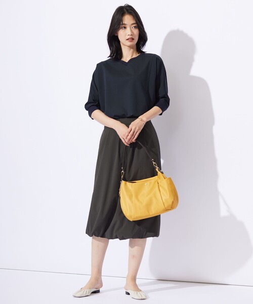 J.PRESS Ladies（J.プレス レディス）の「【洗える・撥水・接触冷感】アウトフィッター バルーン スカート（スカート・レディース・ブラック系/グレー系・S/XS/XXS）」の6枚目の写真