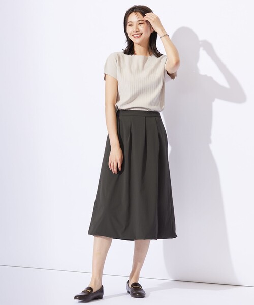 J.PRESS Ladies（J.プレス レディス）の「【洗える・撥水・接触冷感】アウトフィッター バルーン スカート（スカート・レディース・ブラック系/グレー系・S/XS/XXS）」の8枚目の写真