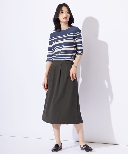 J.PRESS Ladies（J.プレス レディス）の「【洗える・撥水・接触冷感】アウトフィッター バルーン スカート（スカート・レディース・ブラック系/グレー系・S/XS/XXS）」の10枚目の写真