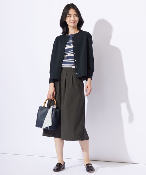 J.PRESS Ladies（J.プレス レディス）の「【洗える・撥水・接触冷感】アウトフィッター バルーン スカート（スカート・レディース・ブラック系/グレー系・S/XS/XXS）」の11枚目の写真